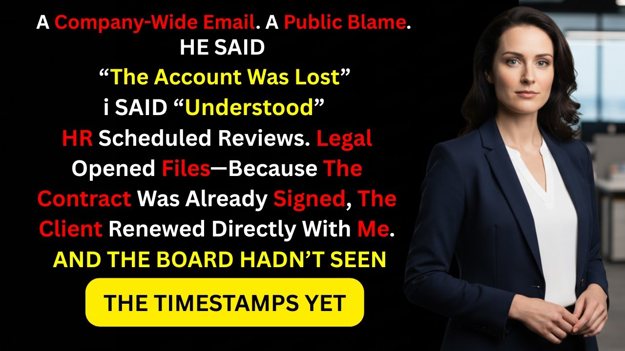 They Said I Lost the Account — The Client Renewed With Me in Writing