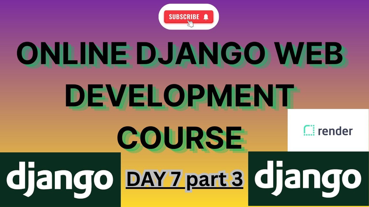 Учебник Django для начинающих | День 7 (часть 3): Развертывание проекта Django для рендеринга (бе...