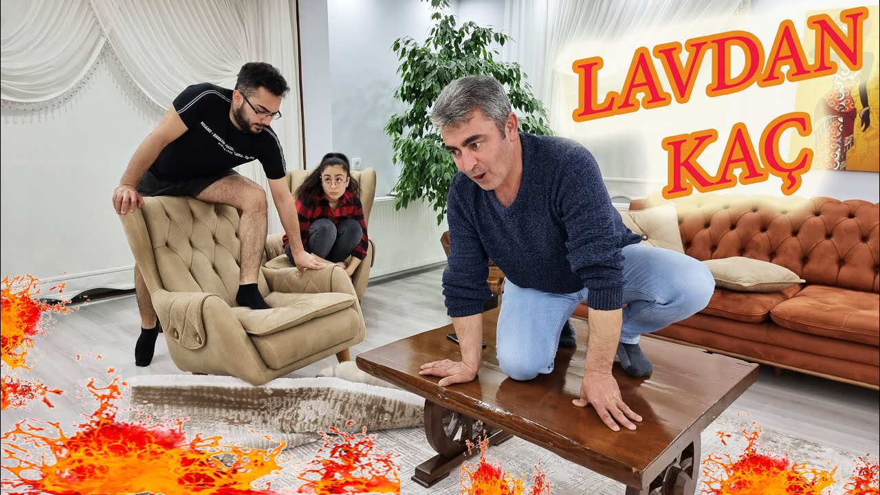 KOVALAMACALI The Floor İs Lava Challenge !! SONU KAHKAĞA DOLU