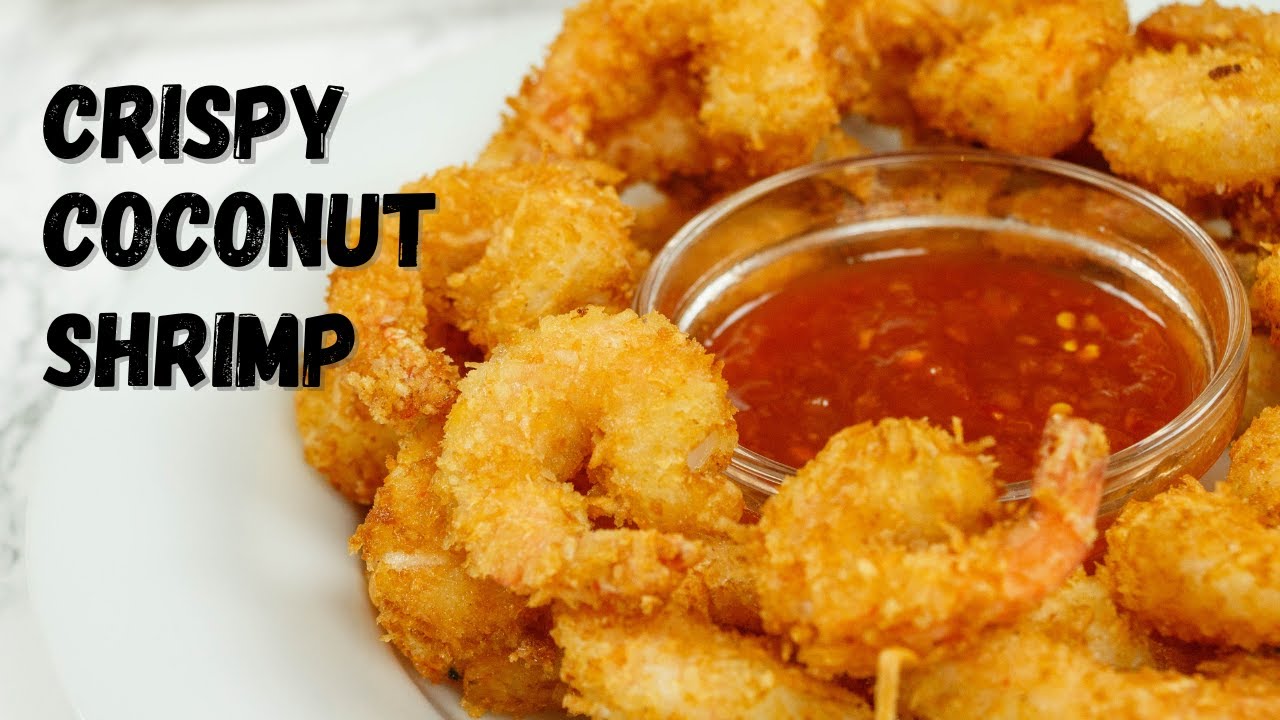 Crispy Coconut Shrimp | With 2 Ingredient Dipping Sauce