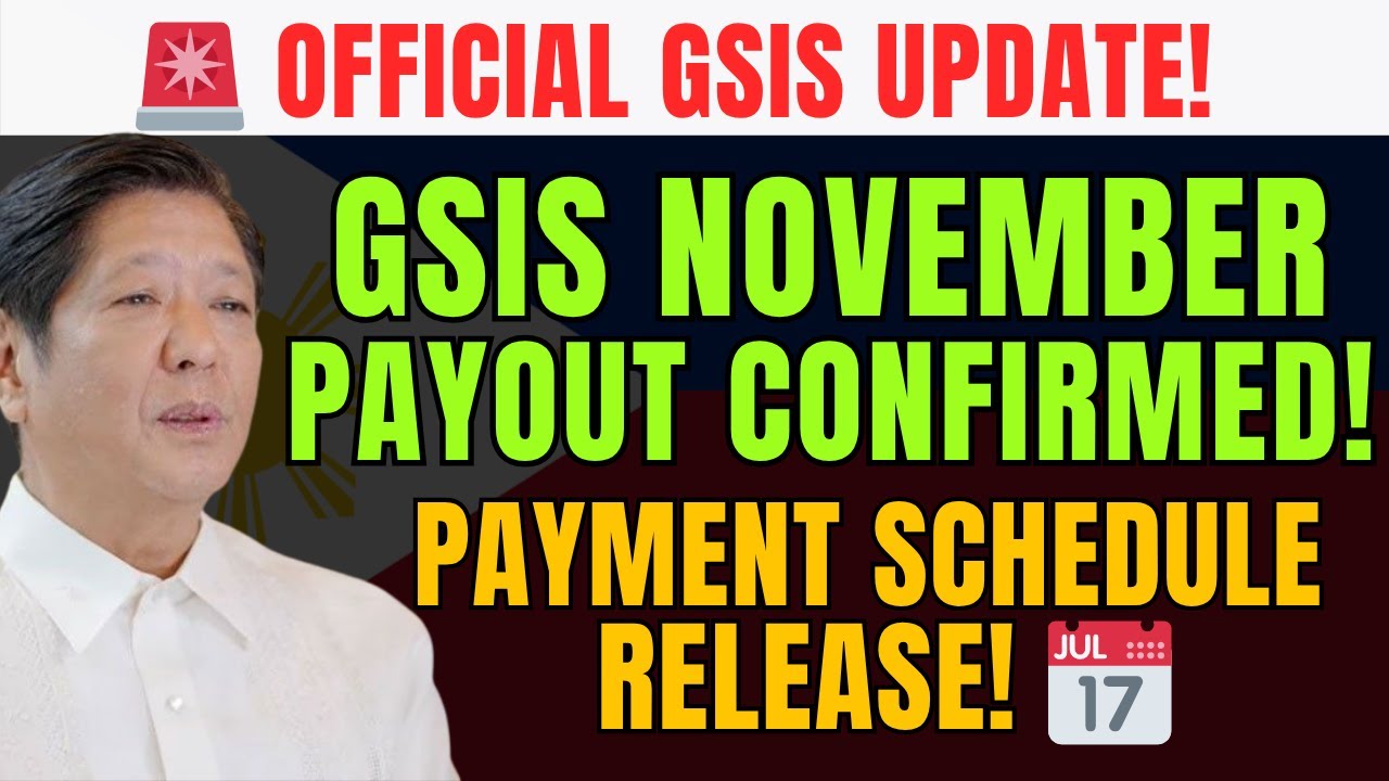 📅 GSIS Confirms November 2025 Payment Schedule &mdash; Full Details Released!