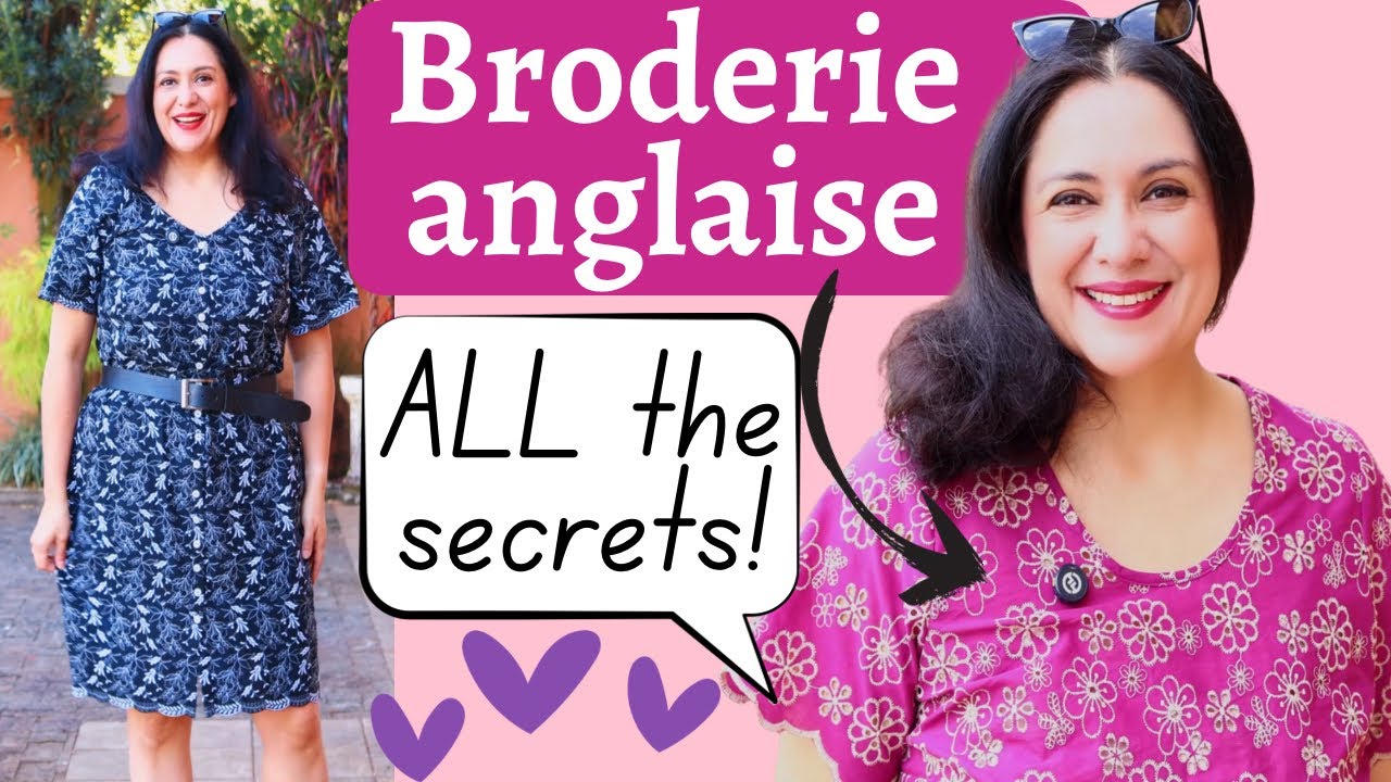 My SECRETS: sewing BRODERIE ANGLAISE. New Cadence DRESS (Love Notions). MASTER CLASS.