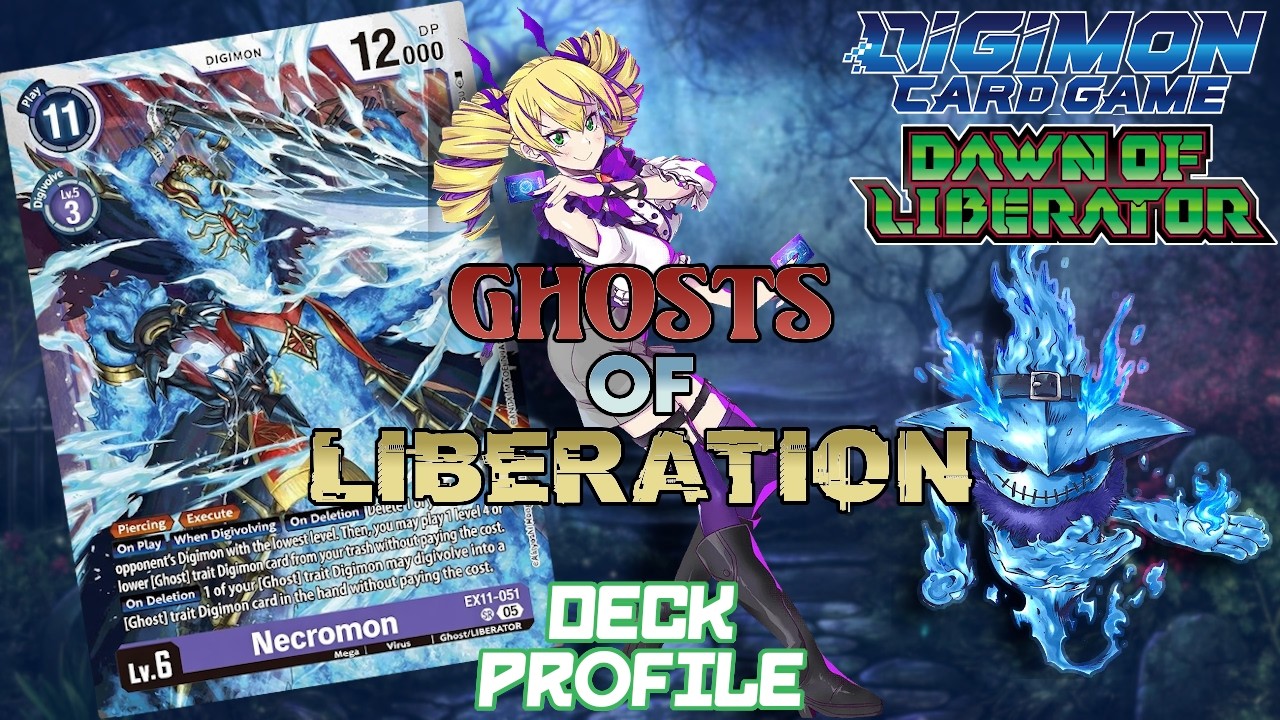 Necromon Deck Profile + Gameplay! | Digimon TCG EX11 - Dawn of Liberator