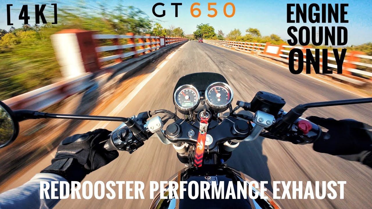 Royal Enfield GT 650 Chrome | Red Rooster Exhaust | Cinematic @royalenfield @DJI #redrooster