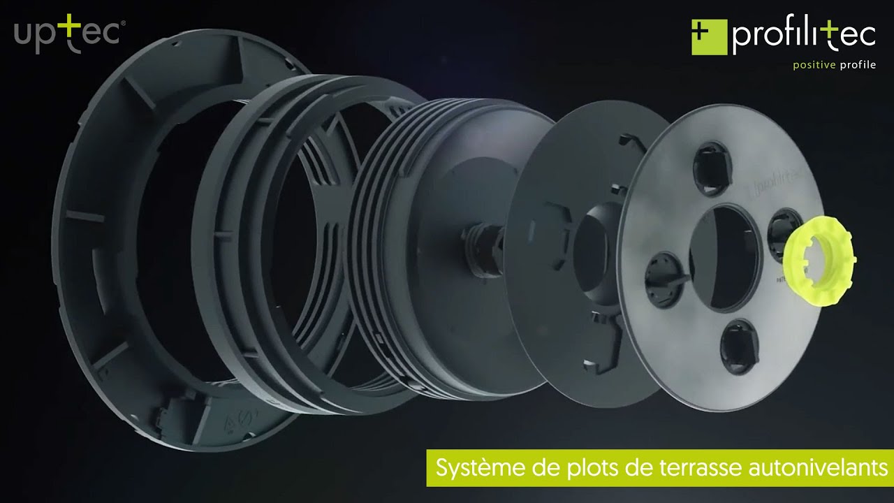Plots de terrasse autonivelants Uptec | Profilitec