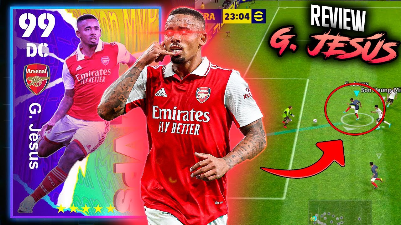 Así JUEGA GABRIEL JESÚS RESALTADO de 99 *Está Roto* 😱⚽ | EFOOTBALL 2023 Mobile