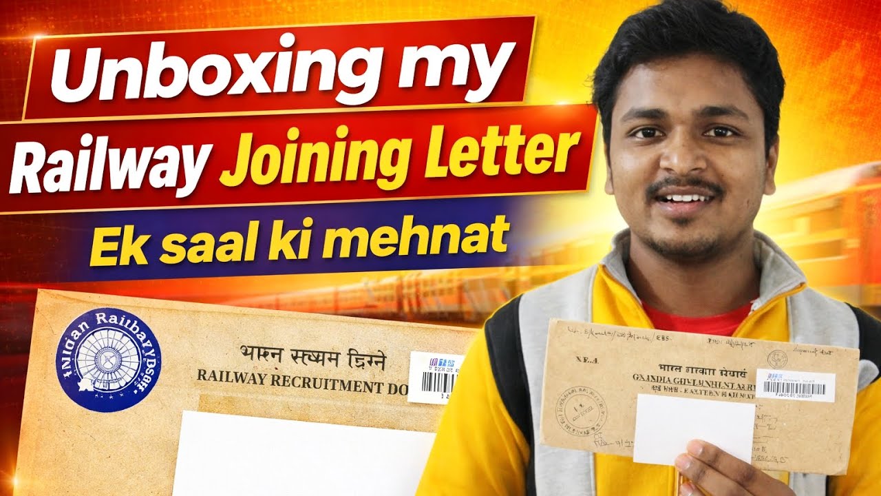 Unboxing my Railway Joining letter | Indian Railway Joining Letter| RRB JE 2024 Joining Letter #rrb