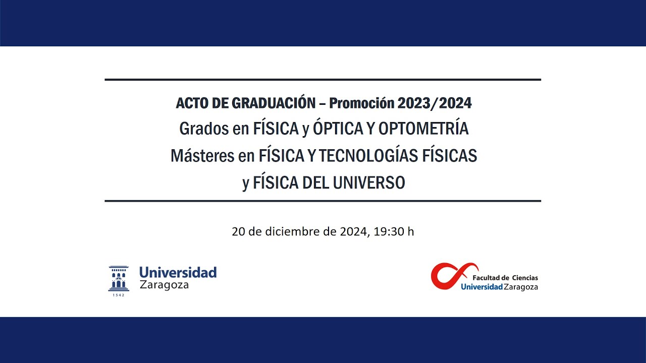 ACTO DE GRADUACIÓN - Promoción 2023/2024   Sesión 3ª