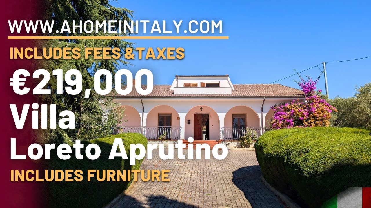 Stunning Italian villa in a beautiful location between 2 towns and close to the coast and mountains.