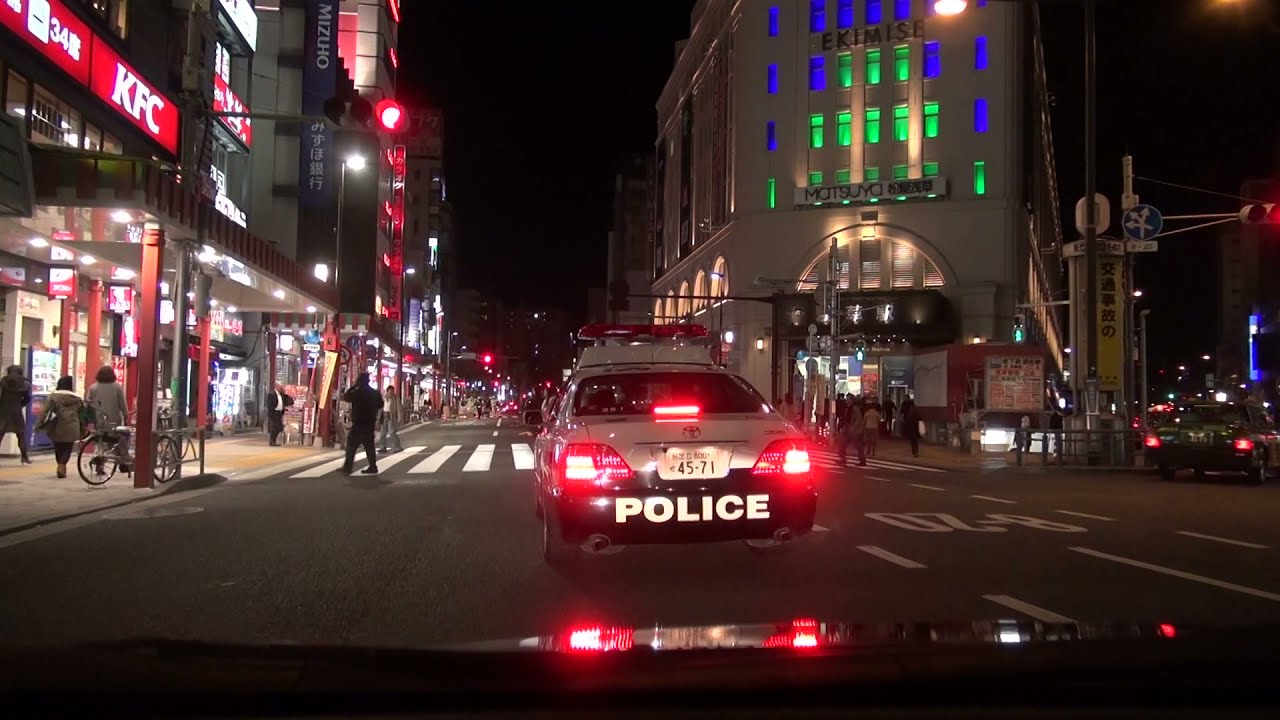 馬道通り &rarr; 土手通り [ #東京23区 1080p ]：雷門通り交点～明治通り交点（車載動画 2015ドライブ）  Japan Drive Tokyo night