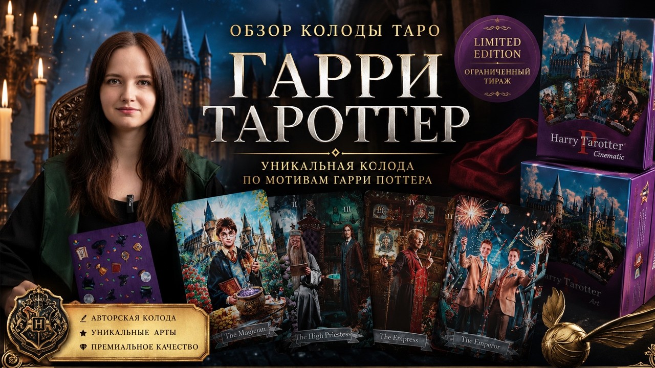 КОЛОДА ТАРО ПО ГАРРИ ПОТТЕРУ! Wow! Harry Tarotter Гарри Тароттер