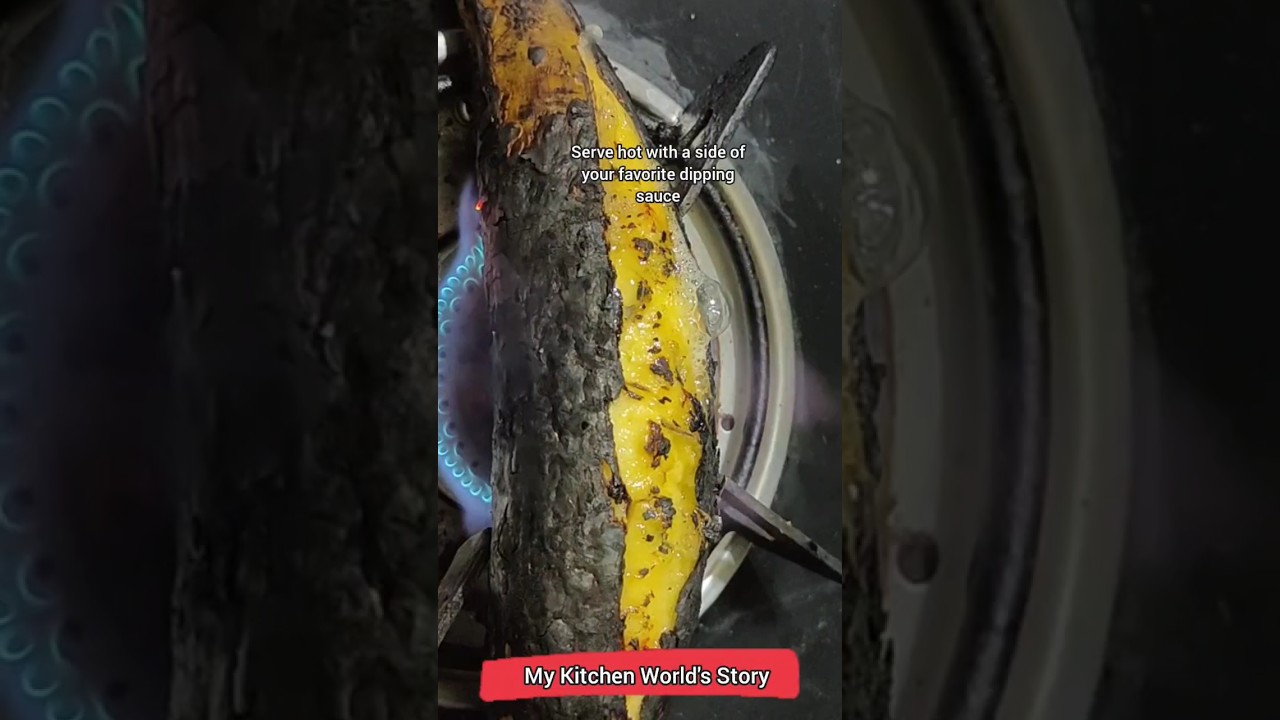 Grilled Plantain Recipe| no oil recipe | quick recipe #new #shortrecipe #youtubeshorts #shorts