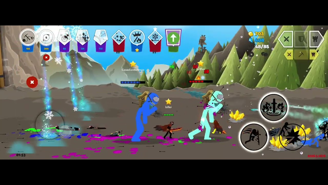 Late Night Stick War Saga Gameplay! No Commentary or sound.