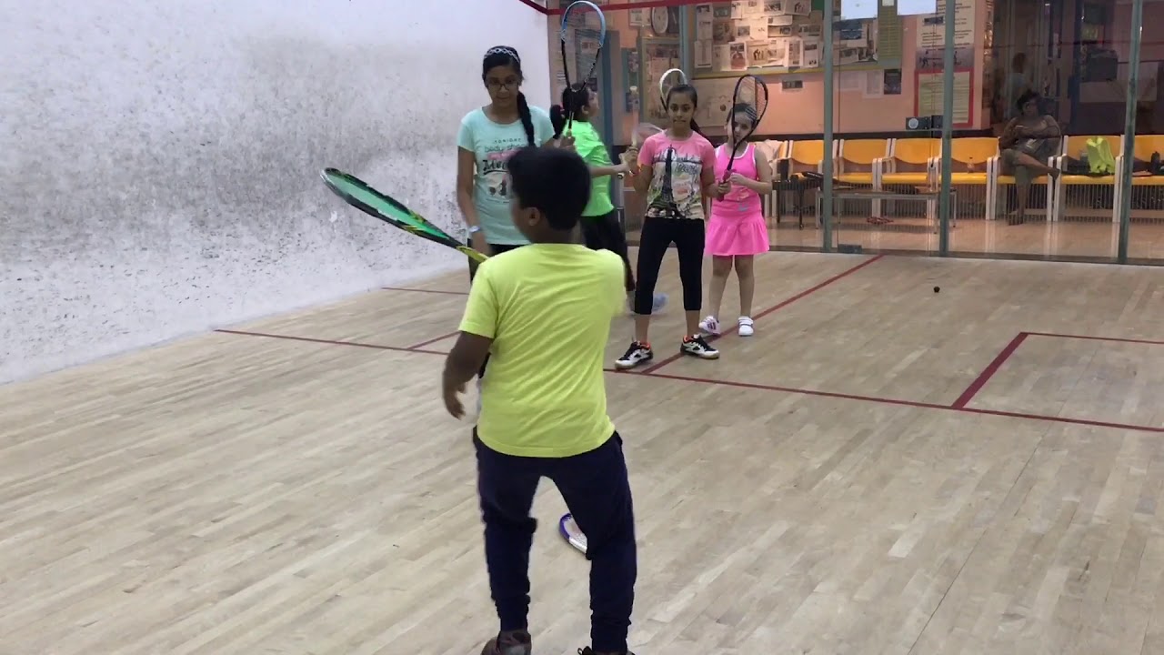 Five squash trainings for juniors Faheem Khan squash coach