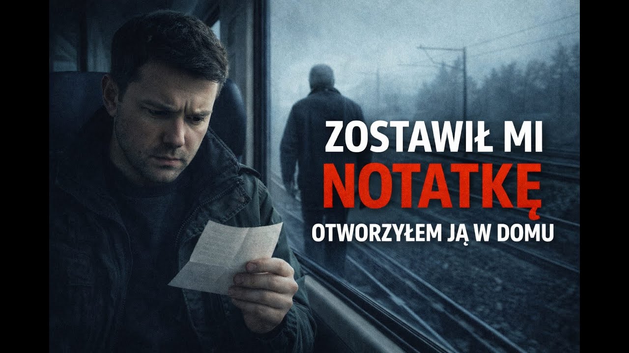 Stary mężczyzna w pociągu zostawił mi notatkę… otworzyłem ją dopiero w domu