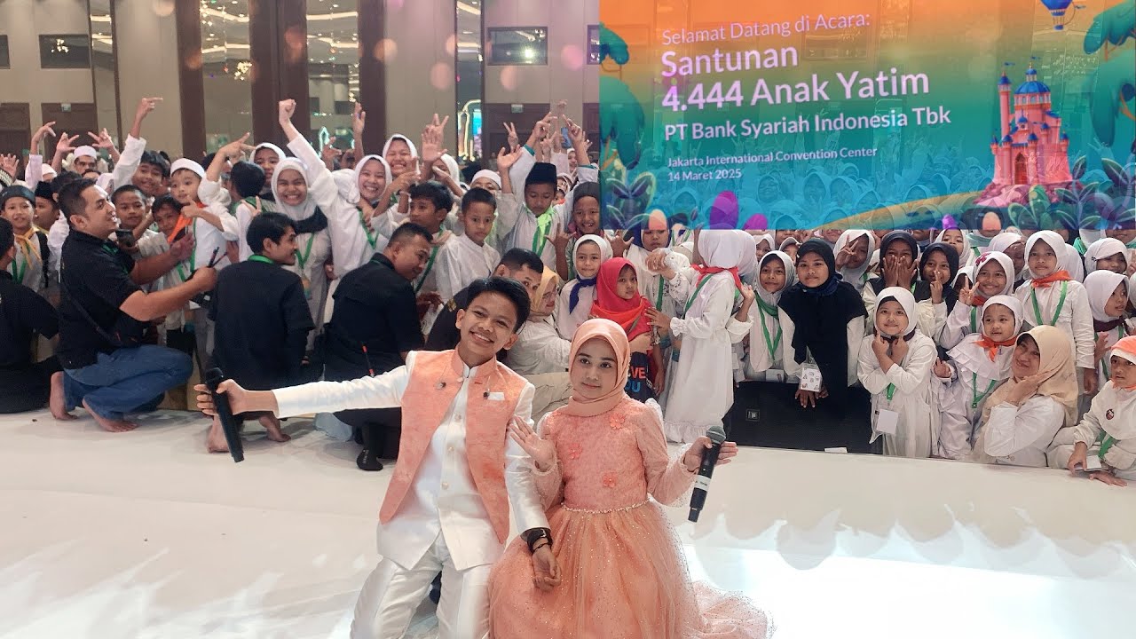 FAREL PRAYOGA & VANIA LATIFA MEMERIAHKAN ACARA SANTUNAN 4.444 ANAK YATIM  | BANK SYARIAH INDONESIA
