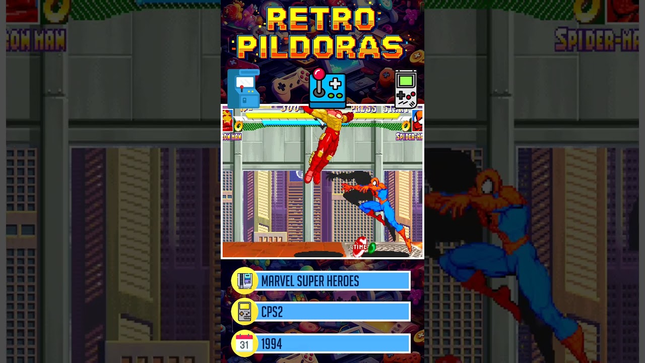 🕹️ Retro Pildoras 15 - Marvel Super Heroes - CPS2 - Año 1994