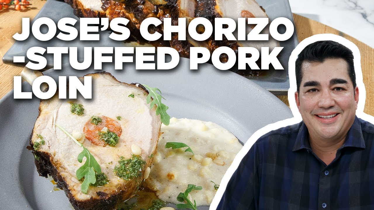 Jose Garces' Chorizo-Stuffed Pork Loin | The Kitchen | Food Network