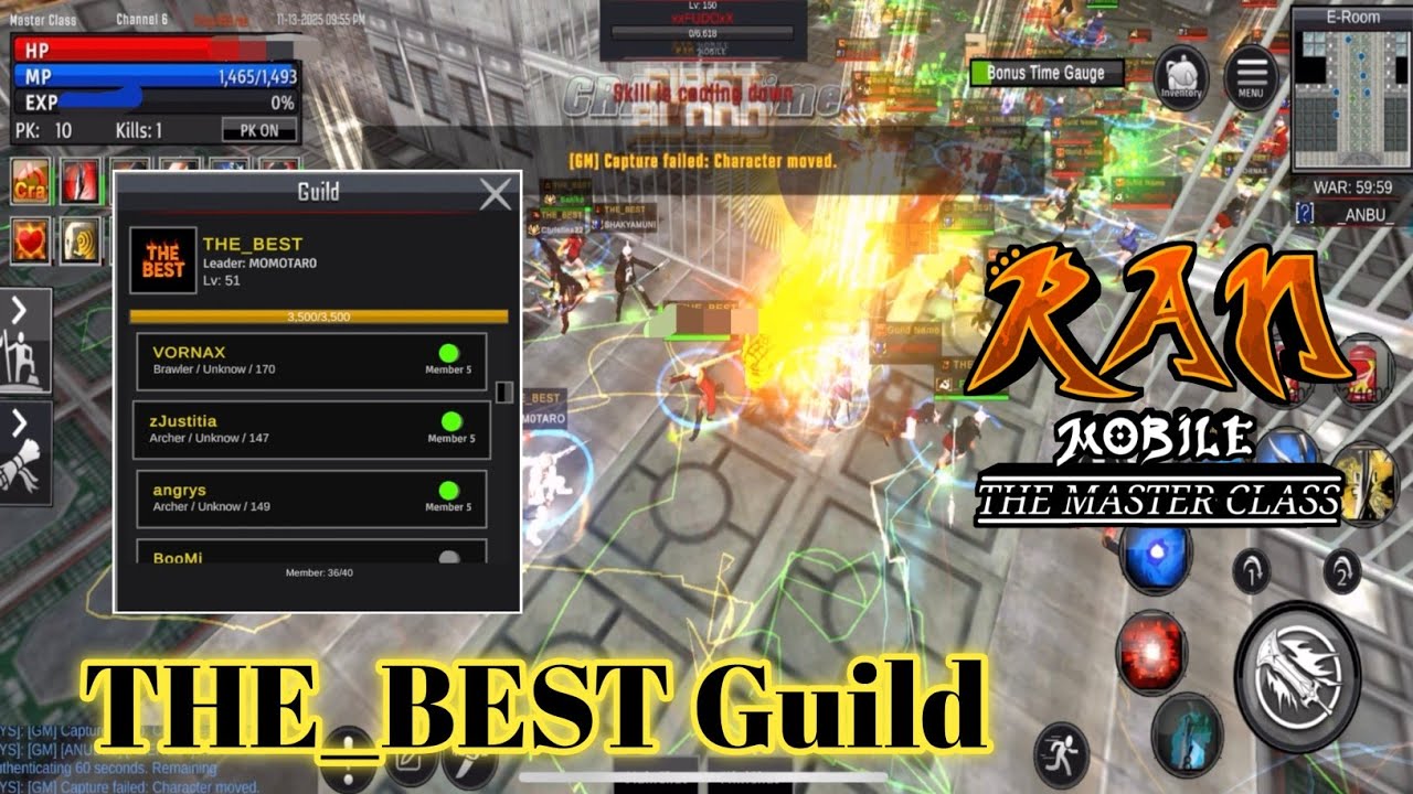 Ran Mobile | CW with the THE_BEST Guild | Ran Mobile: The Master Class v1.8.58