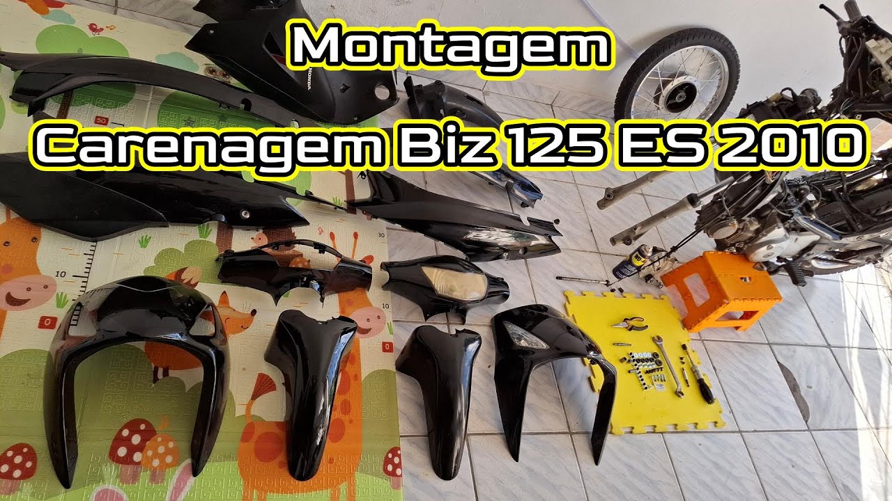 Como montar a carenagem da Honda Biz 125 ES 2010