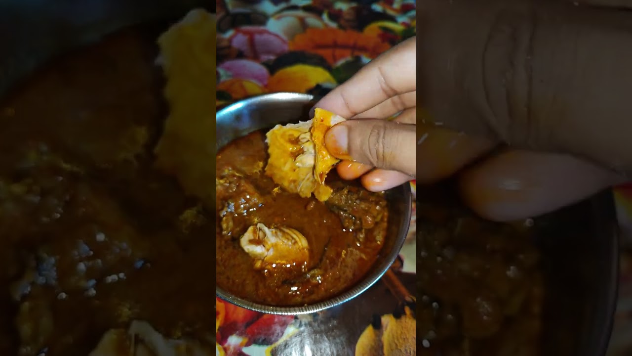 Spicy chicken curry eating with roti 😋😋 #vlog