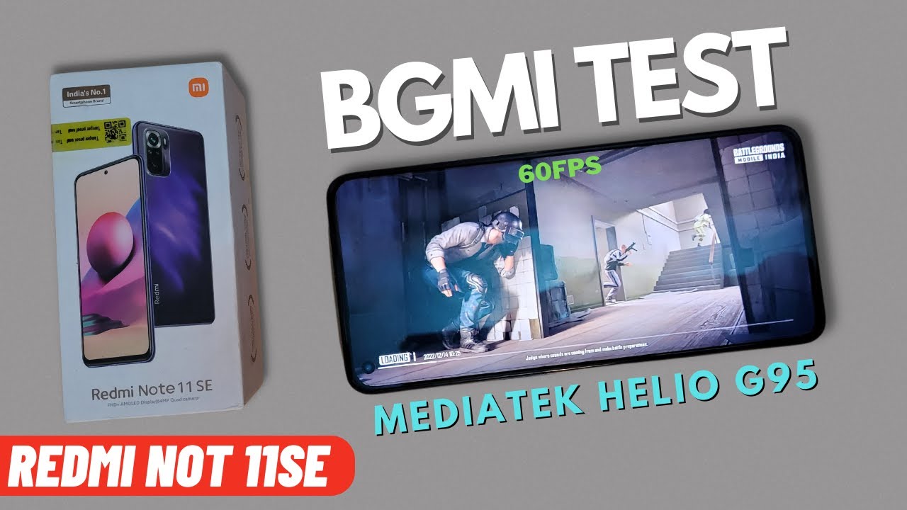 Redmi Note 11 SE BGMI FPS Test | Note 11 SE BGMI Gaming Test, Graphics & Gyro Test