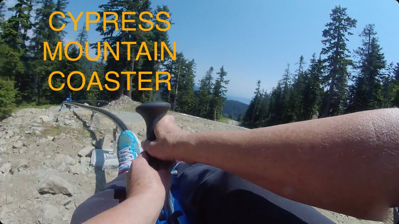 My Mom Rides The Cypress Mountain Eagle Coaster!