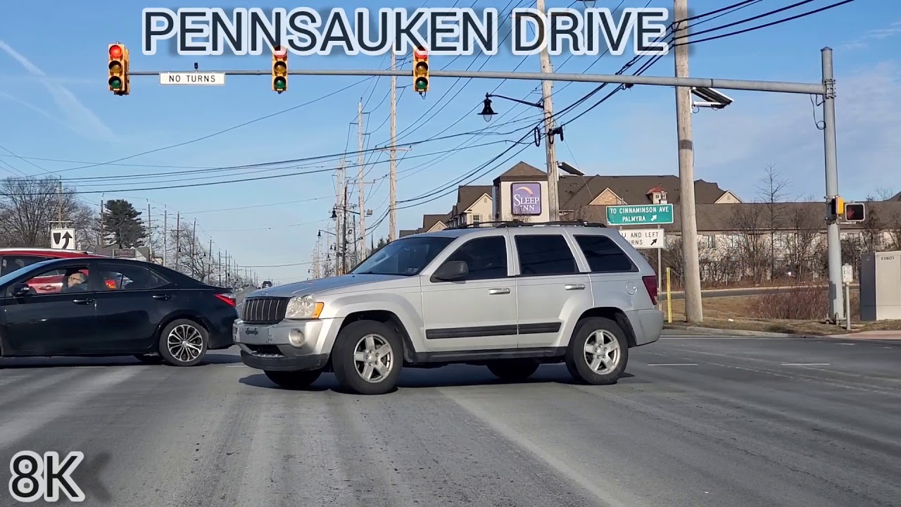 Driving Through Pennsauken, NJ - USA 8K