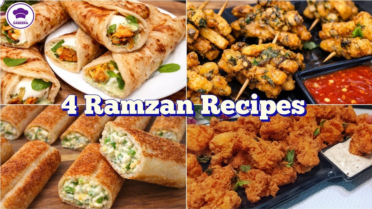 4 Delicious Ramzan Iftar Recipes | Quick & Easy Snack Recipes for Ramadan 