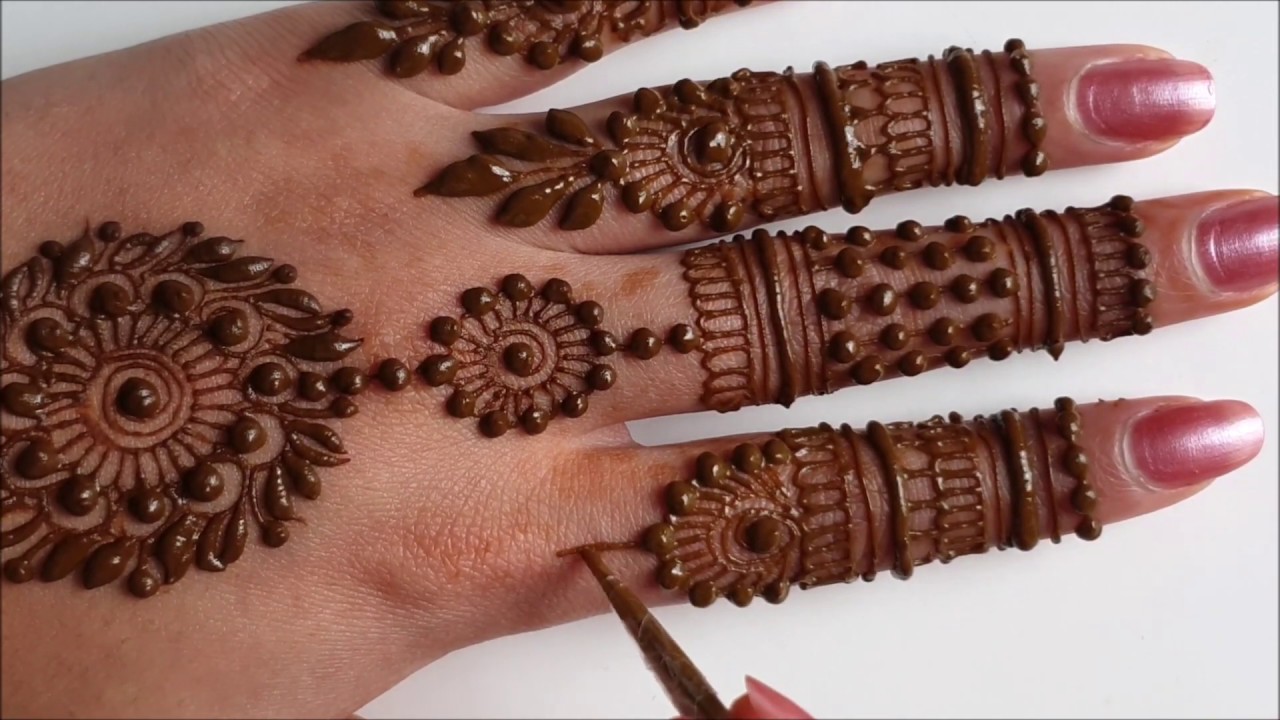 Easy Simple party henna design