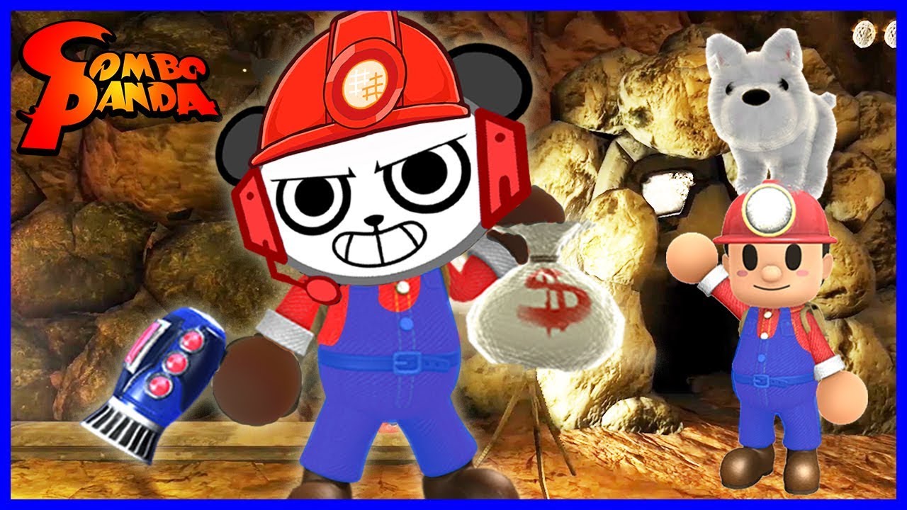 Spelunker World MARIO IMPOSTOR WITH A PUPPY Let's Play with Combo Panda