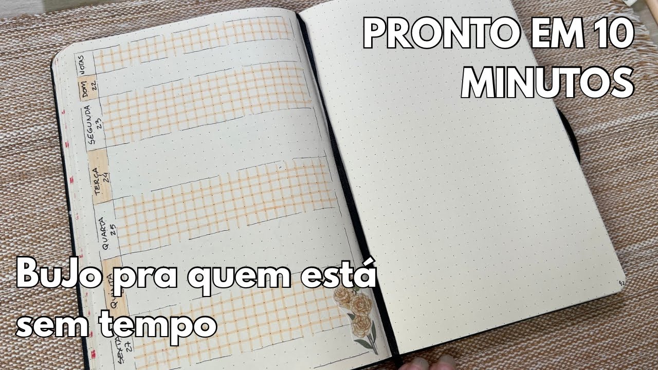Planeje comigo - layout rapidinho no BuJo pra quem está com pressa 