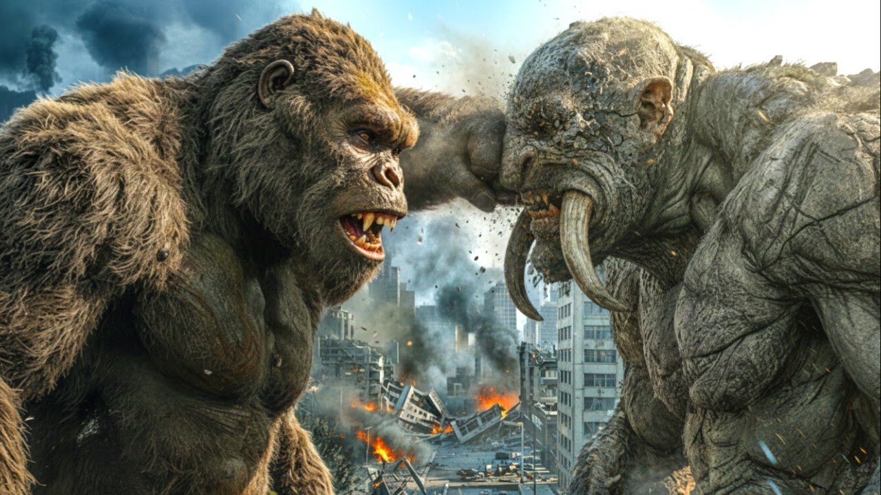 King Kong vs The Mountain Behemoth | Fall Of The City | Epic City Battle ( P-1 )