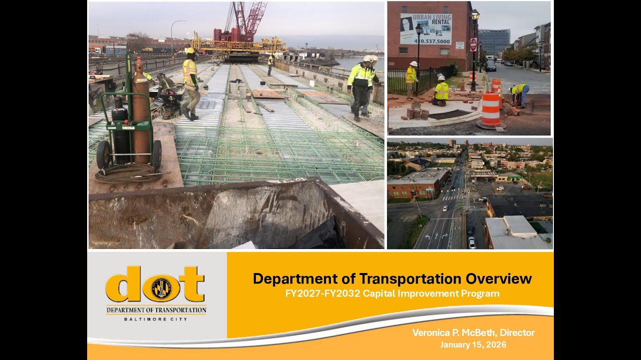 Department Of Transportation Capital Improvement Program Presentation
