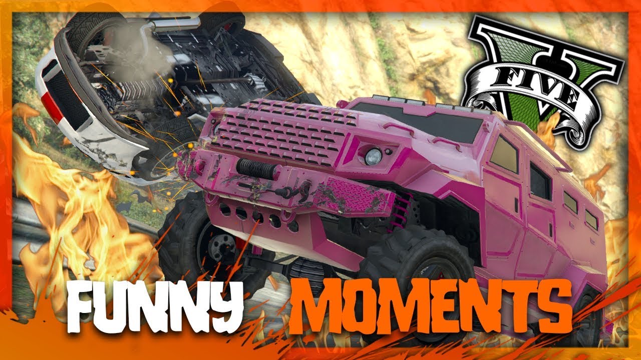 GTA 5 Online - Funny Moments w/ The Crew!