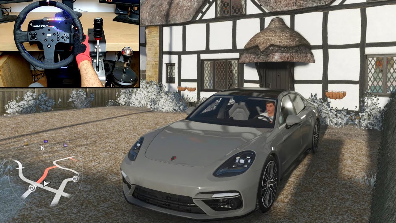 Forza Horizon 4 Porsche Panamera Turbo | Fanatec CSL Elite | Test Drive Free Roam Gameplay PC