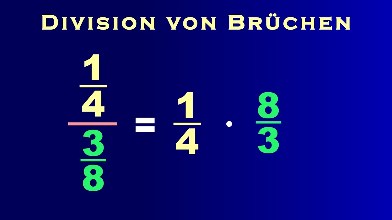 Der doppelte Bruch: Division von Brüchen