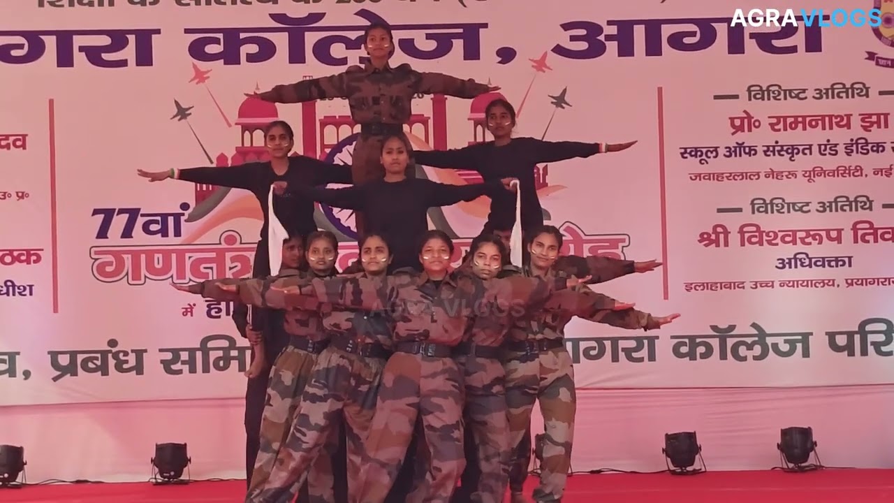 Agra college dance performance 