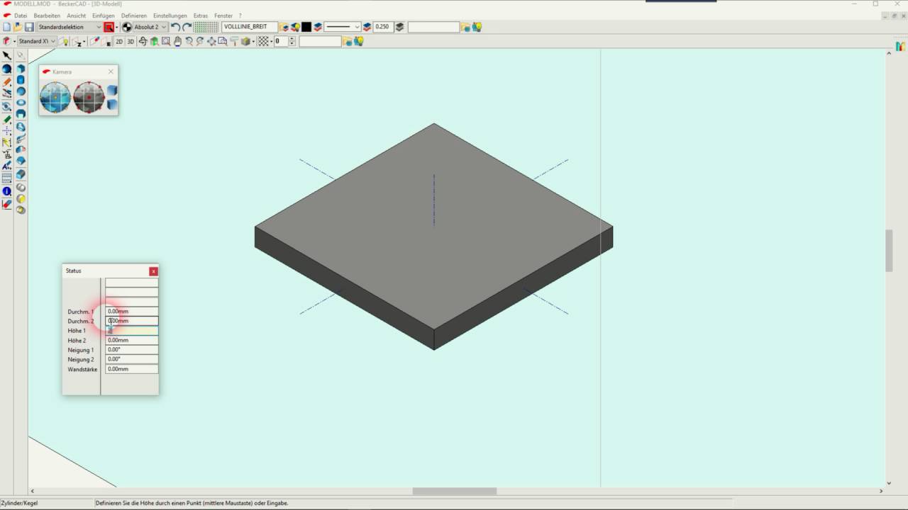 Matrix Teilung BeckerCad 8pro