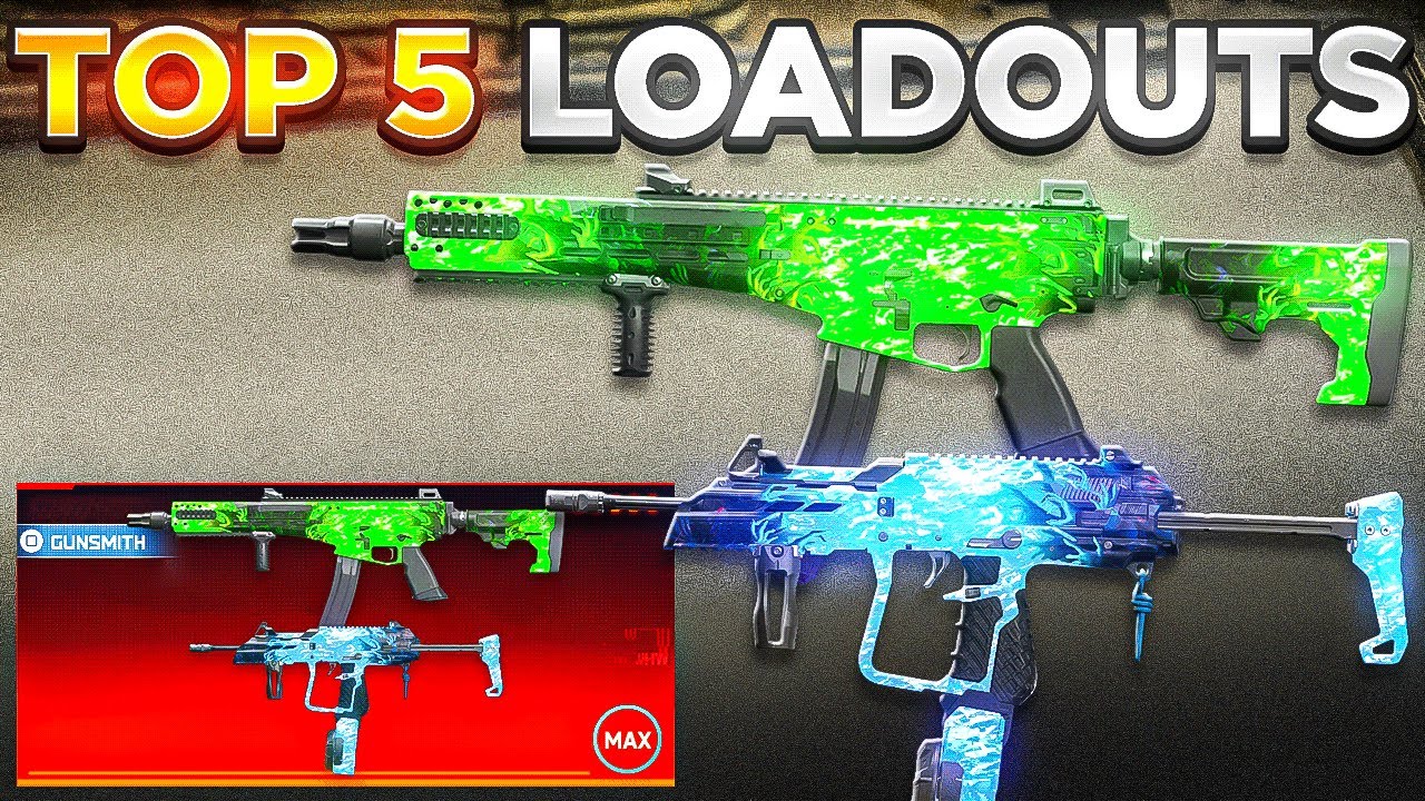 TOP 5 *META* SMG LOADOUTS in WARZONE! 👑