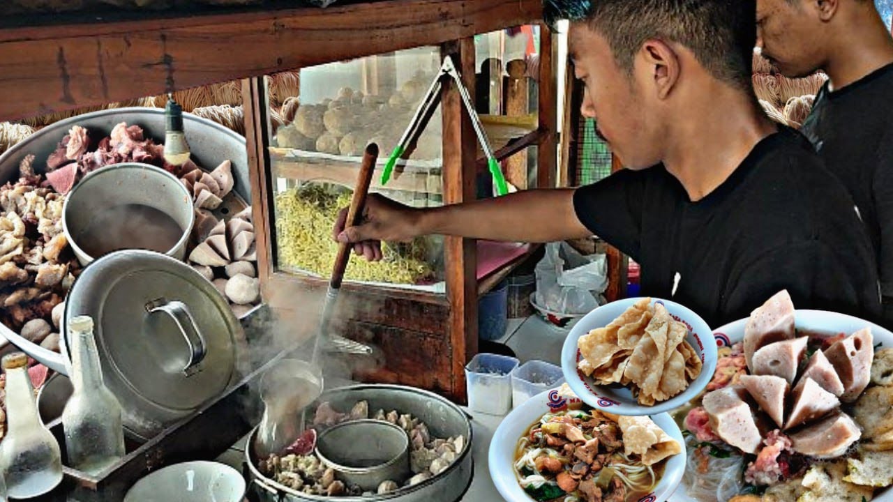 Gokil !! Bakso Tetelan Jumbo Dipadukan Dengan Mie Ayam Khas Jogja Yang Istimewa !! Lezatnya Juara !!