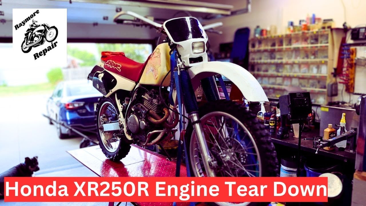 Разборка и осмотр двигателя мотоцикла Honda XR250R Dirt Bike. Что нужно, чтобы он снова был в раб...