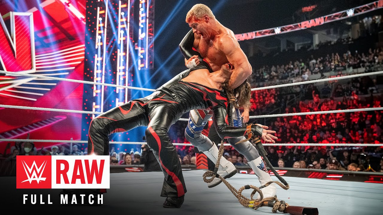 ПОЛНЫЙ МАТЧ: Коди Роудс против Шинсуке Накамуры – Bull Rope Match: Raw, 5 февраля 2024 г.