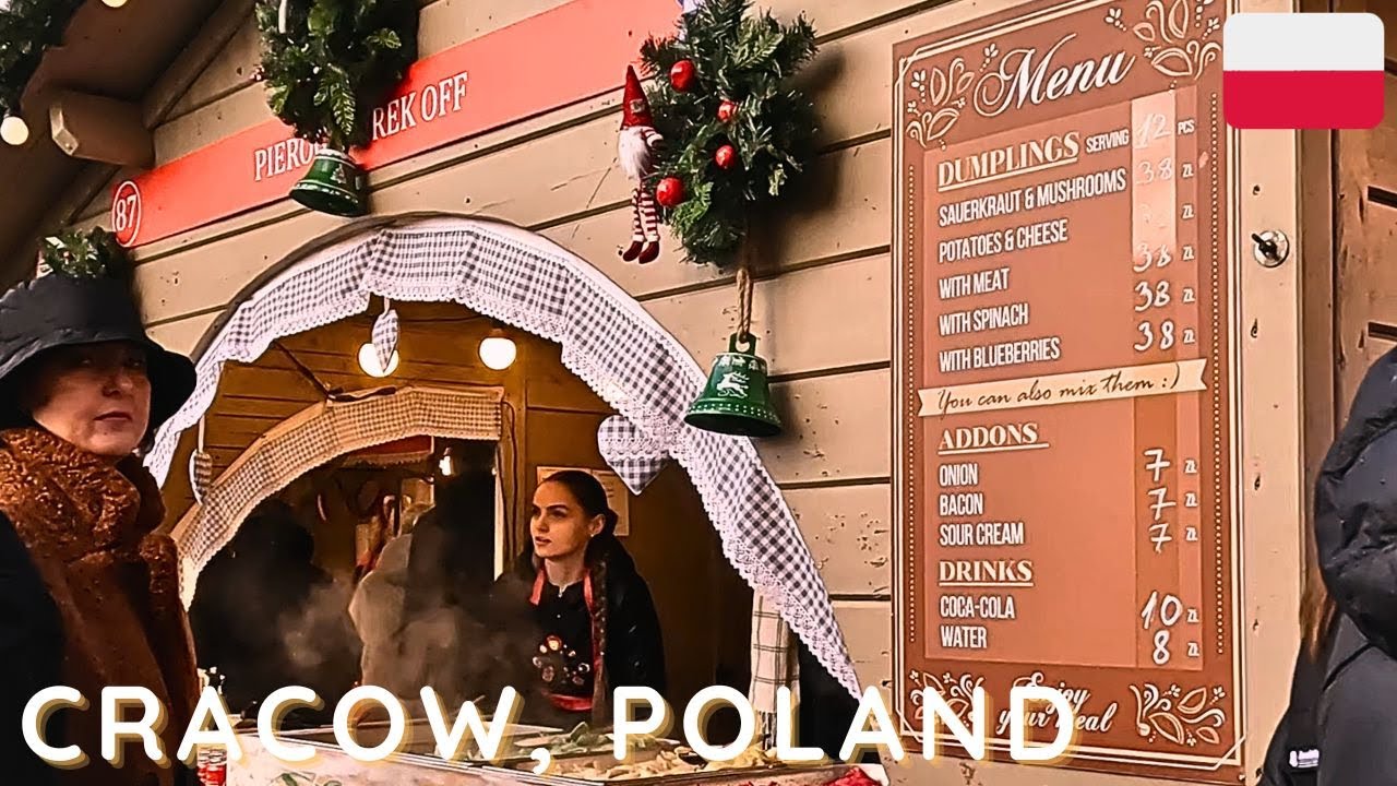 CRACOW - Christmas market and lots of good Polish food! Walking tour.