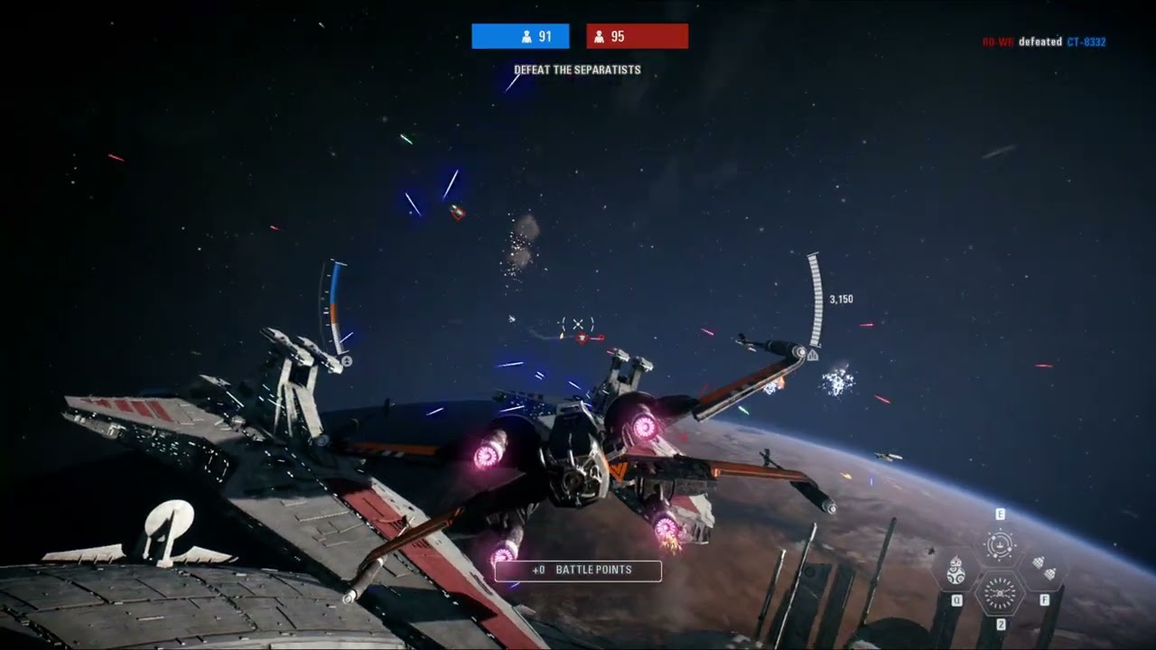 Star Wars Battlefront II – Starfighter Assault Gameplay#1💥☄️