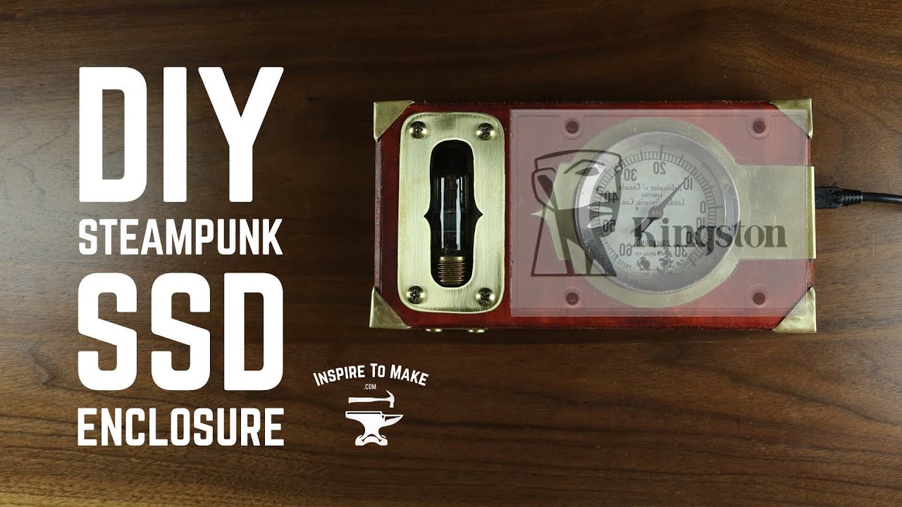 How to mod a SATA drive case - Steampunk themed Kingston SSD drive enclosure