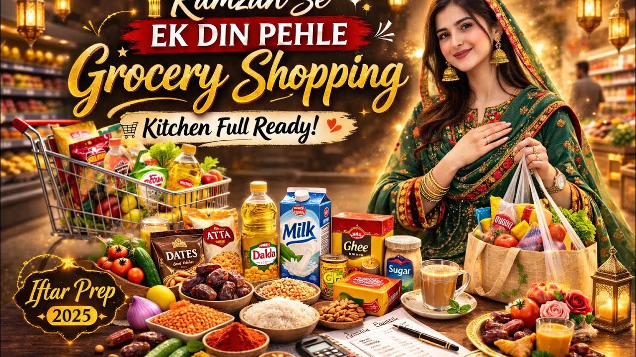 Ramzan Grocery Shopping 2026 🛒🌙||@Fazilabalochivlogs