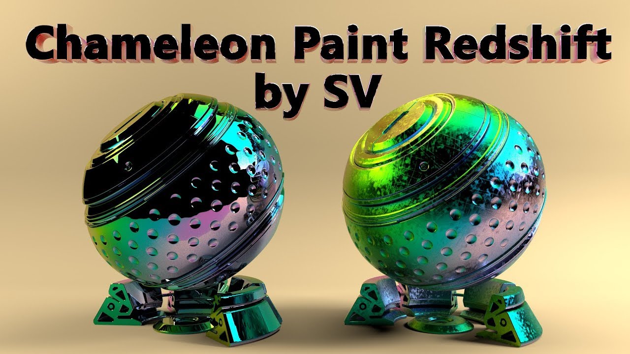 Redshift Chameleon Paint / Cinema 4D Tutorial