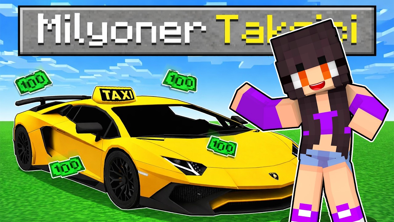 ZENGİN GÖKÇE VS FAKİR AHMET TAKSİ YARIŞI - MİNECRAFT