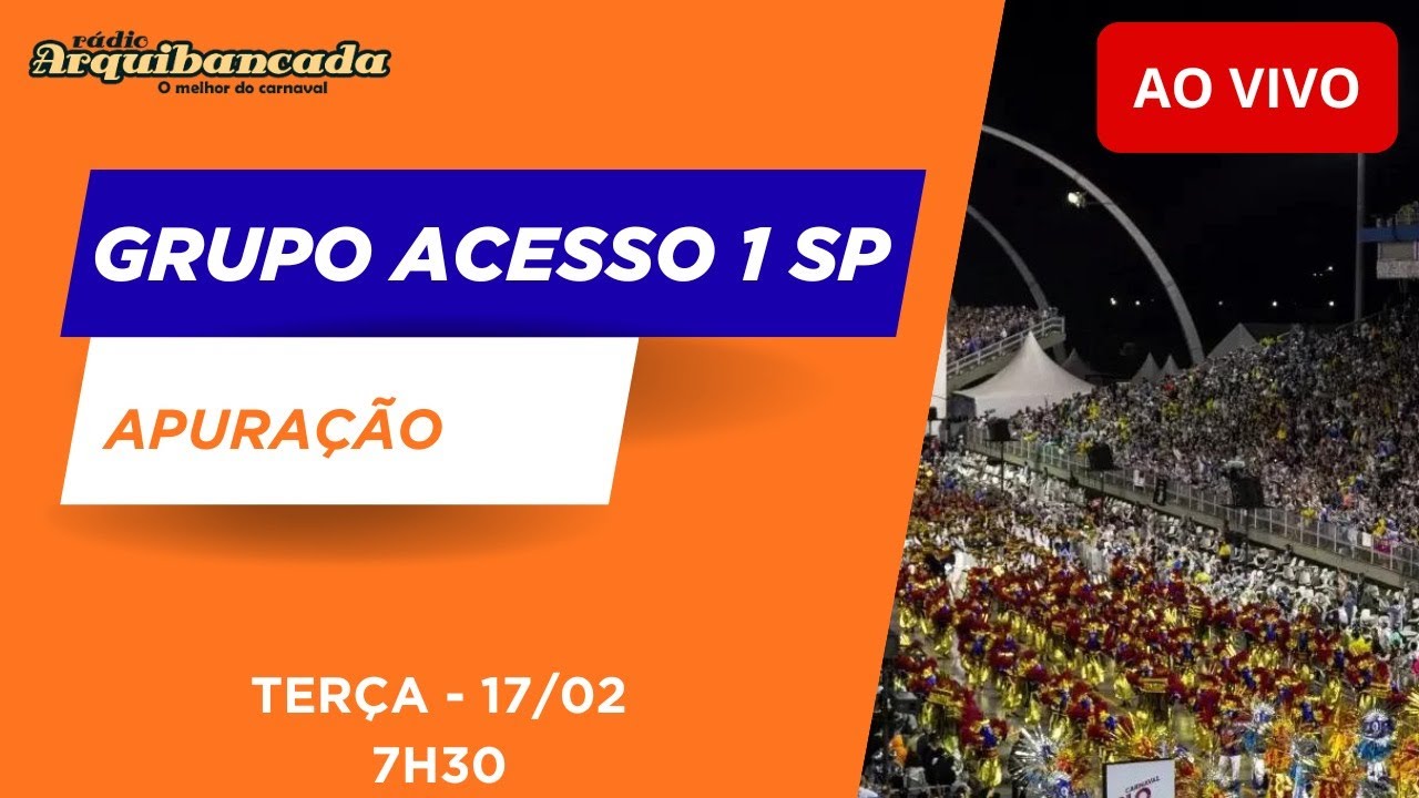 Apura&ccedil;&atilde;o do Acesso 1 AO VIVO - Com notas na tela - 17/02/26